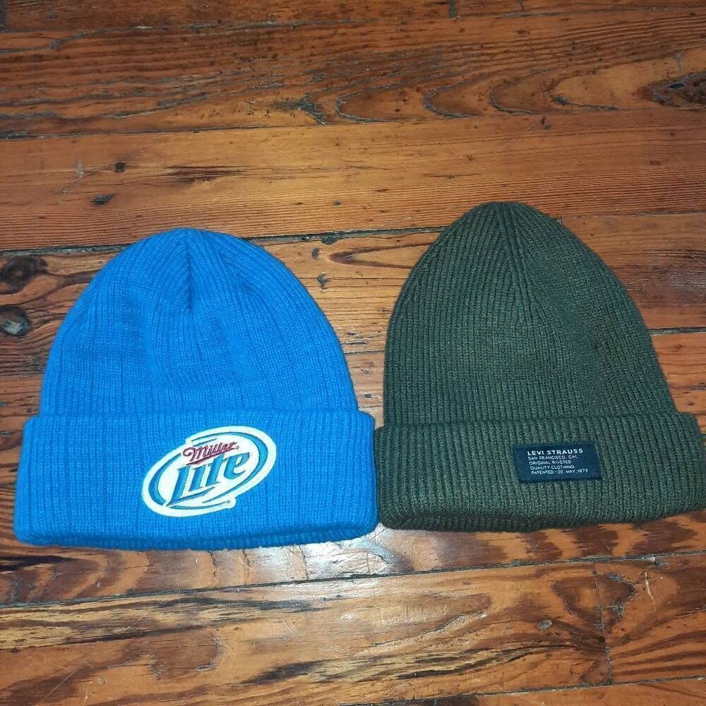 Miller Lite & Levi's Knit Beanies